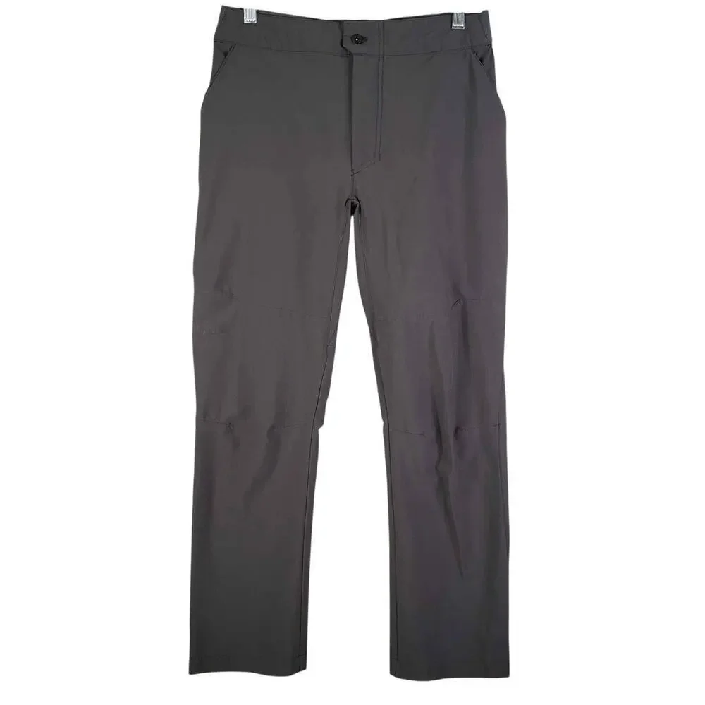 The North Face Mens Pants Gray Straight Leg Flat Front Size 30x30 40 UPF